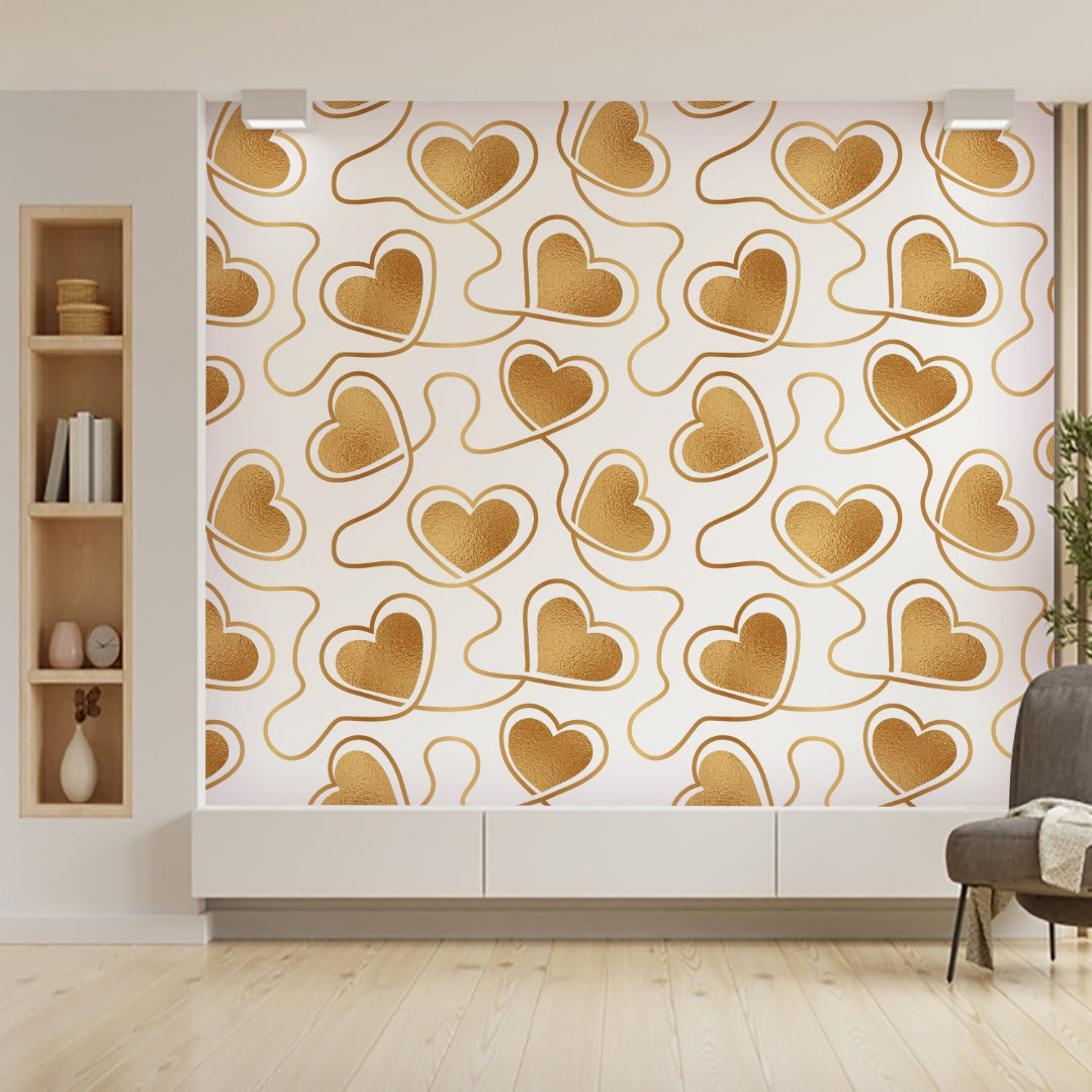 Golden Heart Wallpaper