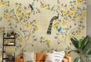 Lush Leaf Landscape Chinoiserie Wallpaper