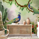 Luxe Peacock Feather Wallpaper