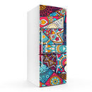Multi Pattern Indian Art Self Adhesive Sticker For Refrigerator