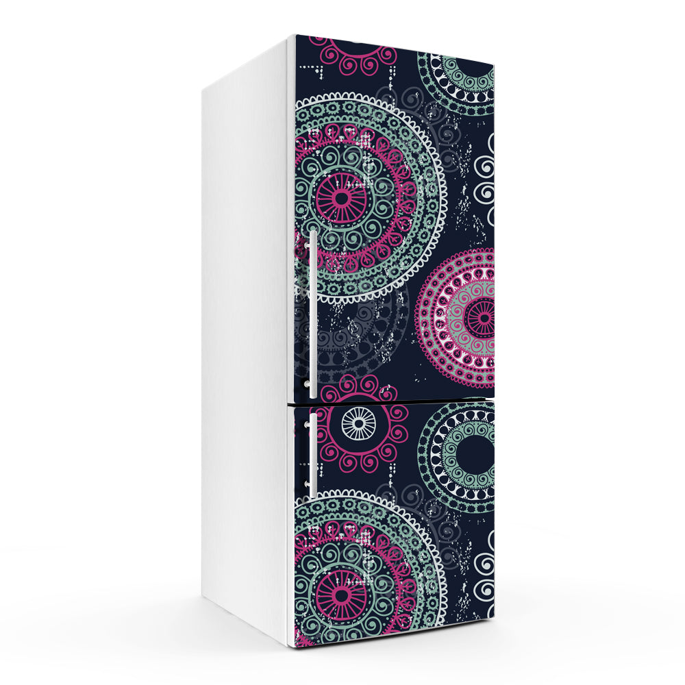 Mandala Art Self Adhesive Sticker For Refrigerator