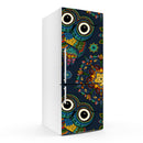 Colourful Owl Art Self Adhesive Sticker For Refrigerator