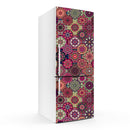 Pink Round Mandala Art Self Adhesive Sticker For Refrigerator
