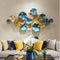 Abstract Blue And Gold Wall Art