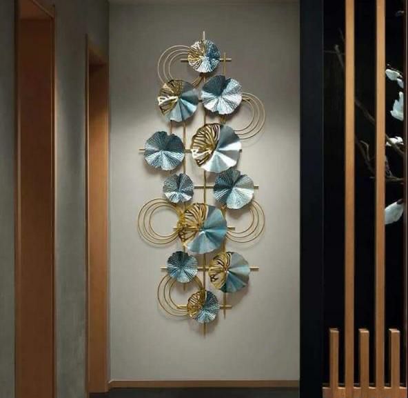 Blue Vertical 3D Wall Art
