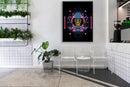 Monkey Pink Blue Space Art