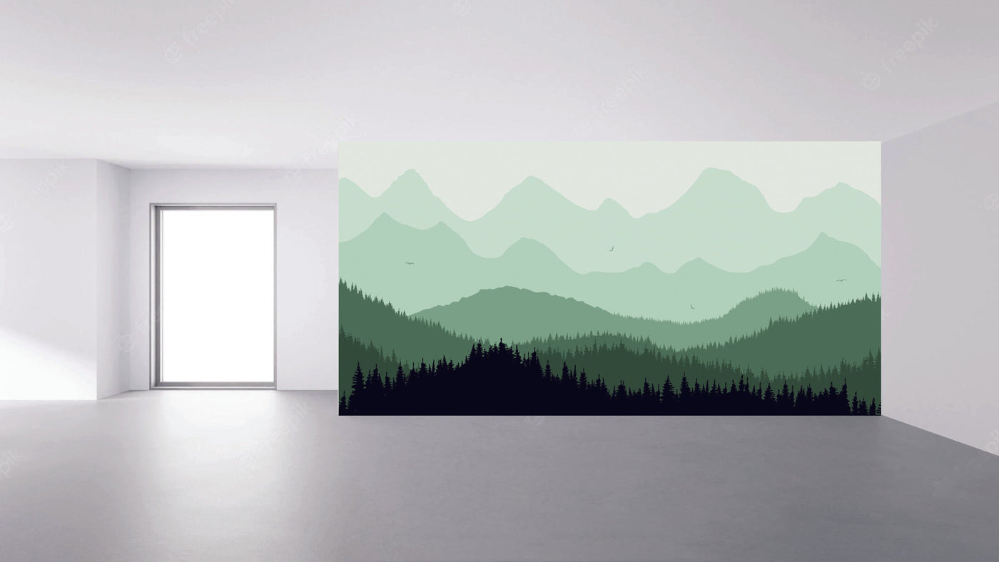 Laurel Green Mountain Dawn Wallpaper