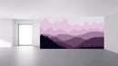 Purple Monochrome Mountain Landscape Wallpaper