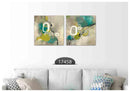Grey Modern Art, Set Of 2