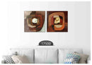 Brown Modern Art, Set Of 2