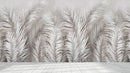 White Palm Branches Murals Wallpaper