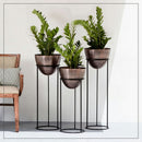 Metal Planters Oval Shaped