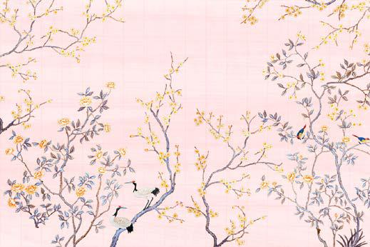 Ming Dynasty Mirage Chinoiserie Wallpaper