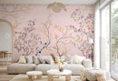 Ming Dynasty Mirage Chinoiserie Wallpaper