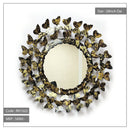 Artistic sunflower designer metal mirror
