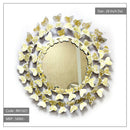 Artistic sunflower designer metal mirror