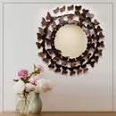 Artistic sunflower designer metal mirror