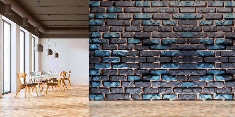Modern Pattern Brick Wallpaper