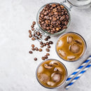 Cold Coffee and Coffee Beans wall covering