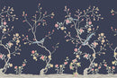 Navy Chinoiserie Wallpaper
