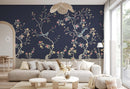 Navy Chinoiserie Wallpaper