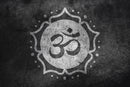 Black White Om Art Self Adhesive Sticker Poster