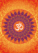 Om Art In Mandala Art Circle Self Adhesive Sticker Poster
