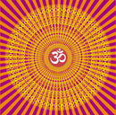 Om In Yellow Mandala Art Self Adhesive Sticker Poster