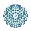 Om In Green Mandala Art Self Adhesive Sticker Poster