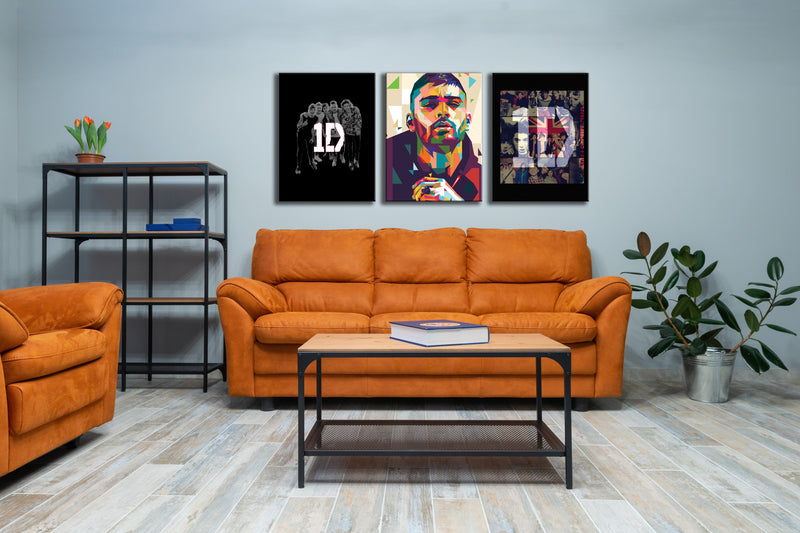 One Direction Band Wall Art, Set Of 3