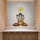 Om Ganesh Pooja Room Wallpaper