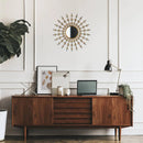 Boho Moon Phase Elegant Wall Mirror