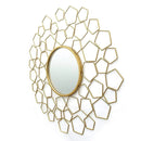 Pentagon Golden Wall Mirror