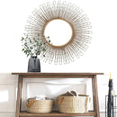 Premium Gold Spikes Wall Mirror