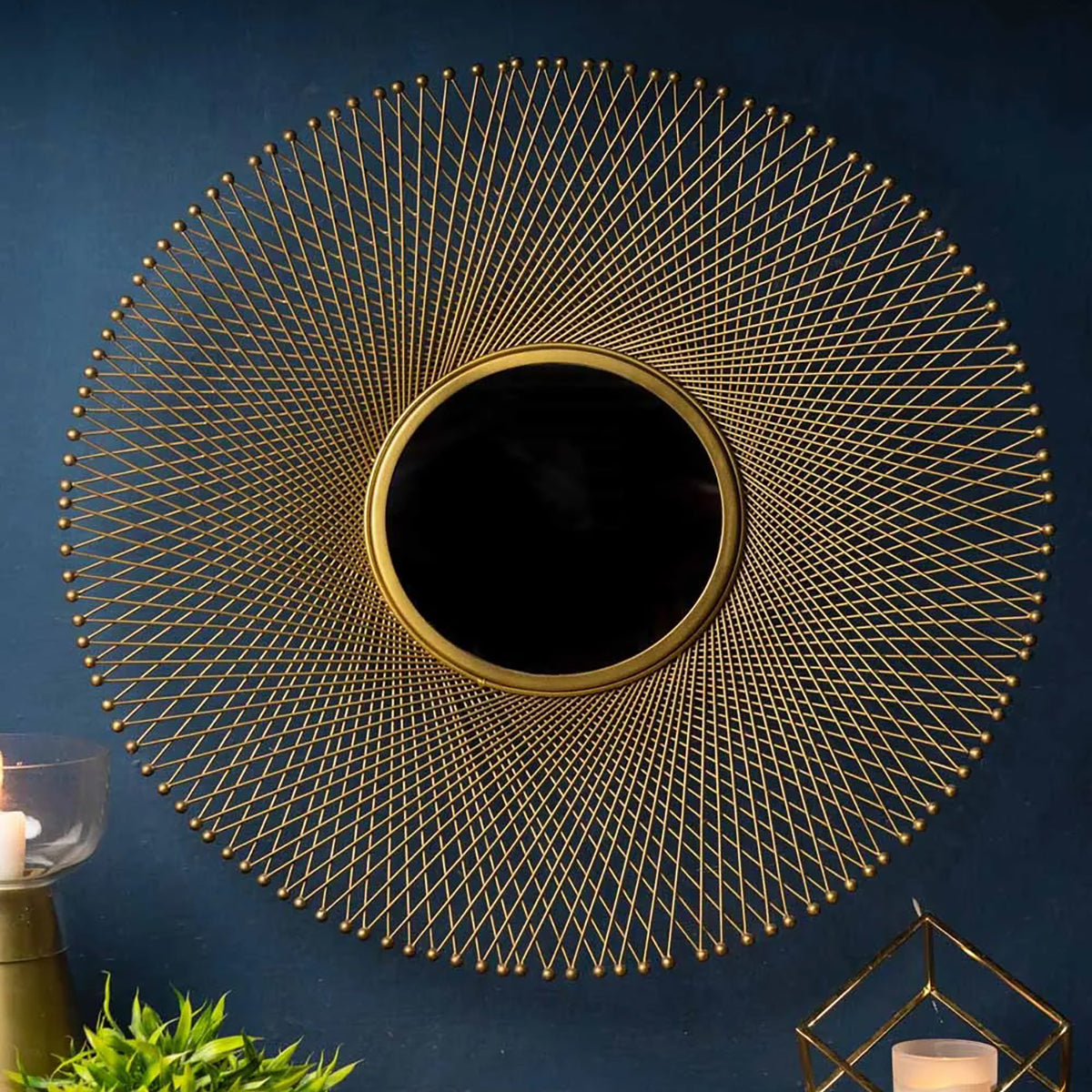 The Circle Mirror: Your Key to Modern Bedroom Wall Art"