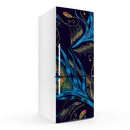 Peacock Feathers Art Self Adhesive Sticker For Refrigerator