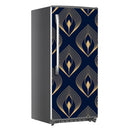 Golden Peacock Art Self Adhesive Sticker For Refrigerator