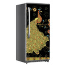 Yellow Peacock On Tree Art Self Adhesive Sticker For Refrigerator