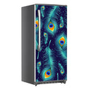 Peacock Feather Art Self Adhesive Sticker For Refrigerator