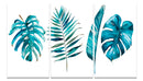Light Green Foliage Wall Art, Set Of 3
