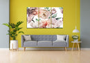Big Flower Art, Set Of 3