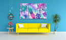 Multicolour Leaf And Pineaplle Wall Art, Set Of 3