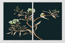 Branch On Black Wall Art, set Of 2