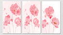 Pink On Pink Base Flowers, Set Of 3