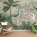 Peacock Cascade Wallpaper