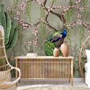 Peacock Gleam Wallpaper