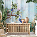 Peacock Plume Tapestry Wallpaper