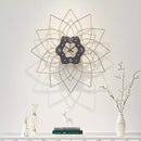 Metallic Crystal Metal Wall Clock