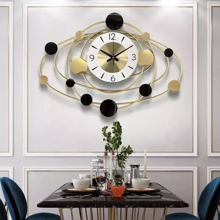 Nordic Orbital Metal Clock