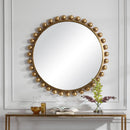Circular Engraved Wall Mirror